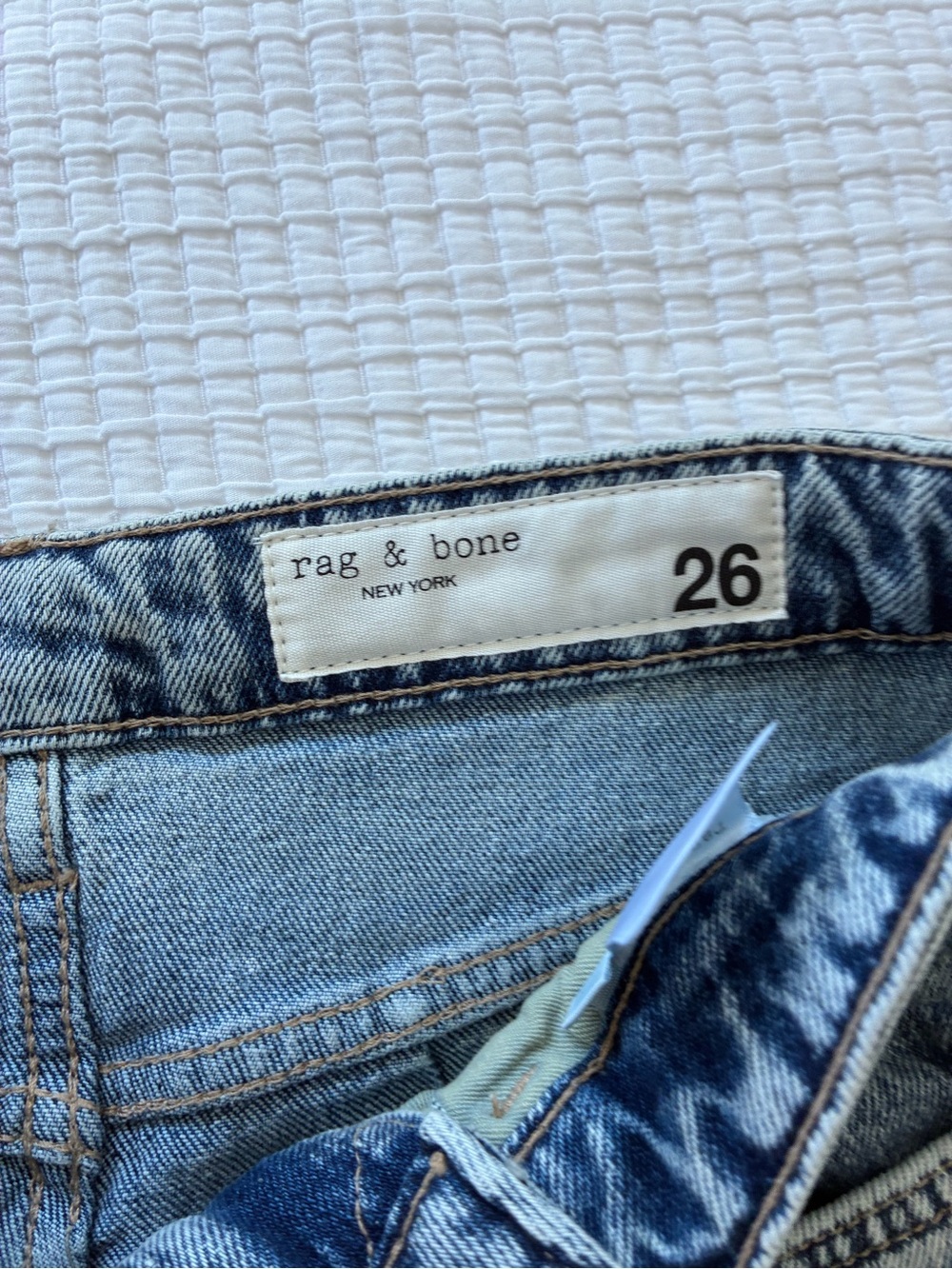 NWT Rag and Bone Clementine Skylar Trouser Jean Flare Size 26 - Picture 4 of 6